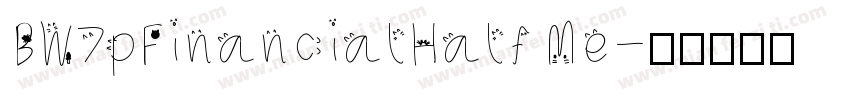 BW7pFinancialHalf Me字体转换